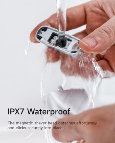 Laifen T1 Pro 1-Blade Electric Shaver, High-Speed 12,000 Cuts/Min, Long Hair Trimmer with 3 Guards, for Sparse Beard & Daily Styling, Wet & Dry, IPX7 Waterproof (Aluminum Alloy) 9