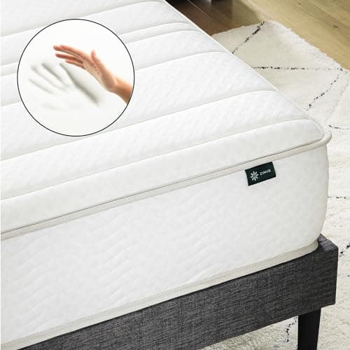 Zinus 6 Inch Foam and Spring Hybrid Mattress [New Version], Twin, Medium Firmness, Durable Support, Certified Safe Foams & Fabric, Mattress in A Box, White 8