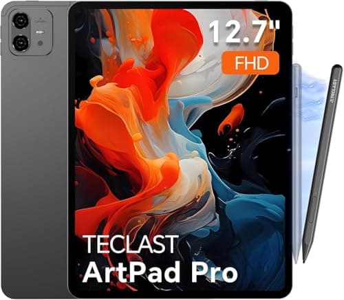 TECLAST Artpadpro Android 15 Tablet, 12.7” 2176x1600 Display, 20GB+256GB, Gemini AI, 10000mAh+30W Fast Charge, 13 inch Tablet with Widevine L1, 5G WiFi,4G LTE,GPS - Includes Pen