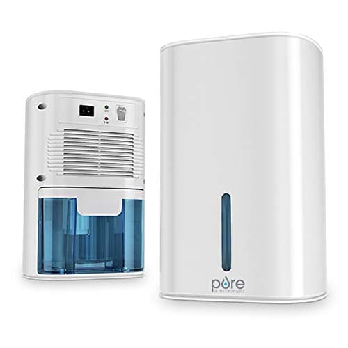 Pure Enrichment PureDry Mini Dehumidifier - 27oz Compact Water Tank Eliminates 300ml/day of Excess Moisture from Closets, Bathrooms, Boats, Kitchens, and Other Small Rooms and Living Spaces
