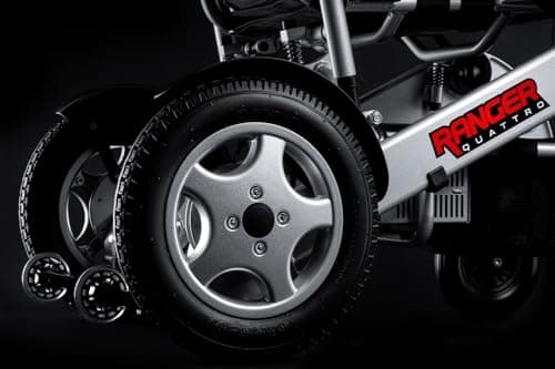 Porto Mobility Ranger Quattro Ultra 600W Motor Exclusive Lightweight Foldable Electric Wheelchair, Weatherproof, Stronger, Longer Range Super Horse Power, Dual Motor, All Terrain 5