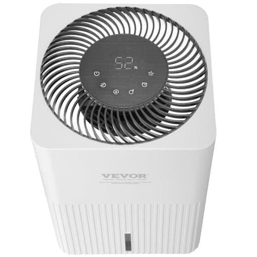 VEVOR Evaporative Humidifiers Mist-Free 3L, 300 ml/h Cool Moisture Humidifier and Air Purifier for Whole House up to 473.6 sqft, 4-Speeds & 1-12h Timer Settings, Premium Filter for Bedroom, Home 12