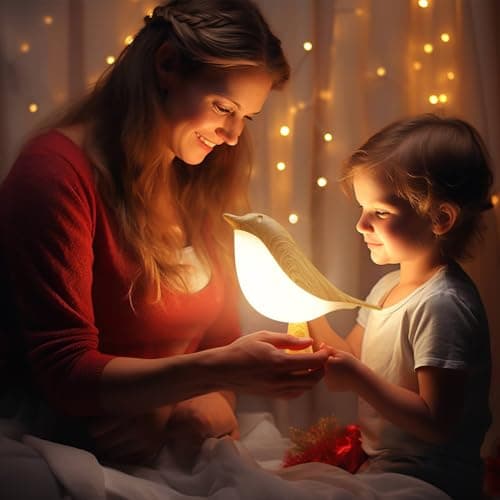 VViN 2 in 1 Small Desk Lamp, Bird Cordless Table Lamp with 3 Color Temperature Dimmer and Touch Sensor - Rechargeable Battery Night Light for Kids, Bedroom, Bedside, and Outdoor Use 7