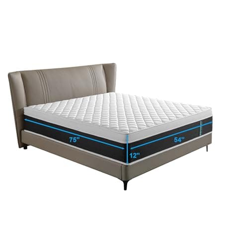 ADDNUSS Full Mattresses,Hybrid 12 Inch Full Mattress in a Box,Memory Foam & Individually Pocket Spring for Pain Relief,Pressure Relief,Certified. 6