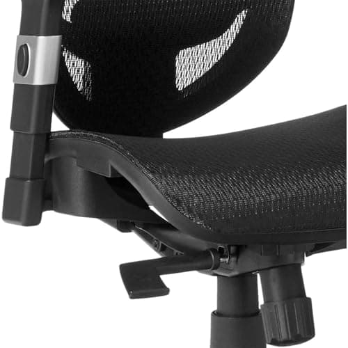 STAPLES Hyken Ergonomic Task Chair, Mesh, Ergonomic, Lumbar Support, Swivel, Black 7