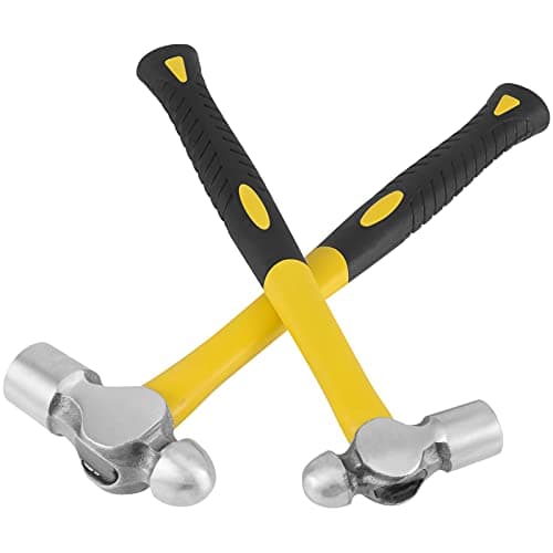 HAKZEON 2 PCS 24 OZ and 32 OZ Ball Peen Hammer Set, Forged Steel Ball Pain Hammer, Metal Ball Peen Hammer, with Construction and Shock Absorption Non-Slip Handle for Strong Striking work 6