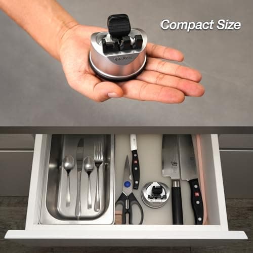 SHARPAL 191H Knife Scissors Sharpener | Repairs, Restores & Sharpens Straight, Serrated & Kitchen Knives – Versatile Sharpening Tool for Blades 5