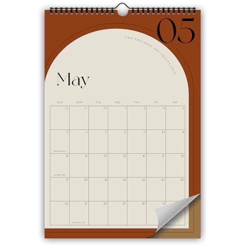 Aesthetic 2024-2025 Wall Calendar - Runs from January 2024 Until July 2025 - The Perfect Wall Hanging Calendar Planner for Easy Organizing