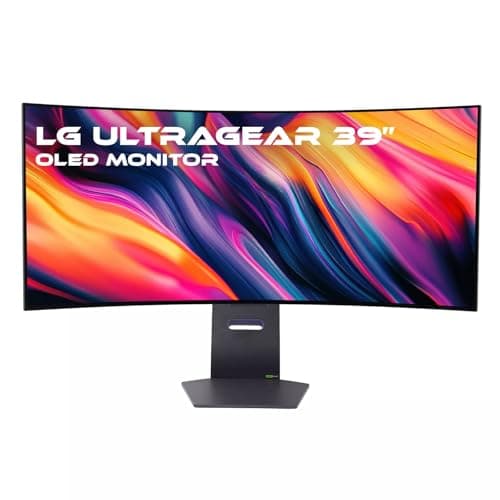 LG Ultragear 39" OLED UWQHD, 3440 x 1440, Curved Gaming Monitor, HDR10, 240Hz, 21:9, 0.03ms Response Time, NVIDIA® G-SYNC® Compatible & AMD FreeSync™ Premium Pro, Built-in Speakers (Renewed)