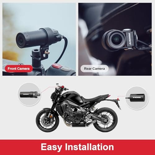 INNOVV K6 Motorcycle Dash Cam Dual Channel QHD 2K+1080P, IP67 Waterproof Mini Motocam with Wi-Fi, 120°Golden Angel, G-Sensor Detection, Support 256GB(SD Card not Included) 9