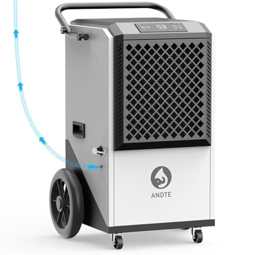 ANDTE 250 Pint Commercial Dehumidifier with Pump for Industrial,8000sqft Commercial Grade Dehumidifiers with Drain Hose for Basements,38 Gallon/Day