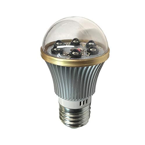 SCS Enterprises Total Invisible Super Wide 940nM IR Light Bulb Lamp (6 High Power LED illuminators) 20ft Range, 160 deg, 120VAC
