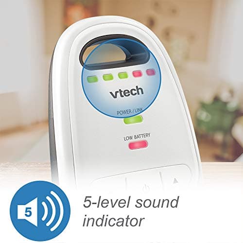 VTech Upgraded Baby Monitor with Rechargeable Battery, Long Range, Crystal-Clear Sound, and Alerts 5