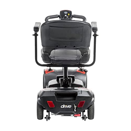 Drive Medical Spitfire Scout 4-Wheel Power Luxury Travel Scooter with Extended 15 Mile Range Battery, Red/Blue 7