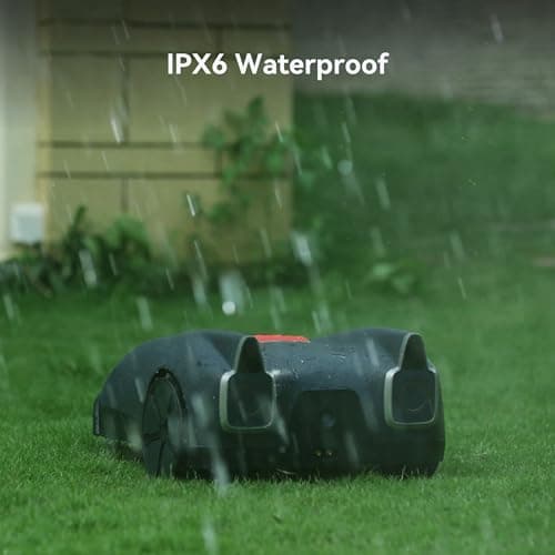 Robot Lawn Mower with No Wire and Smart GPS Navigation, Automatic Robotic Mower for 1 Acre Yards, Self-Driving Grass Cutter with Wire-Free Setup, Ai-Powered Solution for Efficient Lawn Maintenance. 8