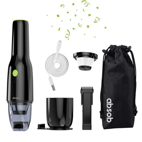 absob Slim Cordless Handheld Vacuum Cleaner, Mini Portable Car Vac Ultra-Lightweight at 1.2 Pounds with Powerful Suction for Vehicle Interior, Pet Hair, Carpet, Sofa, Desk, Keyboard 6