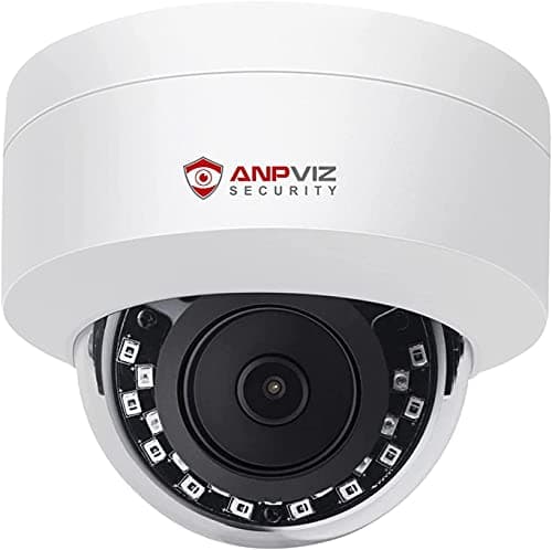 Anpviz 5MP PoE IP Dome Camera with Audio/Mic, IP Security Camera Outdoor Indoor, 98ft IR Night Vision, IP66 Waterproof, 2.8mm Lens, 24/7 Recording, Human Detection, Not PTZ, NDAA Compliant (U Series)