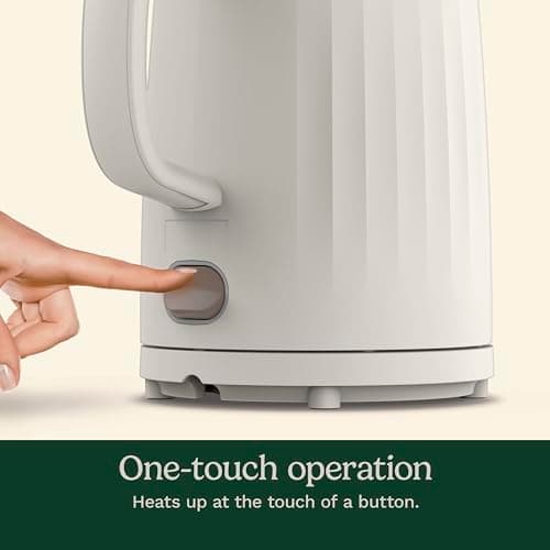 Cuisinart Soho 1-Liter Double Wall Electric Hot Water Kettle, Tea Kettle with Stainless Steel Interior, One Touch Operation to Boil Water for Tea, Hot Cocoa, or Instant Oatmeal, CK-10TR, Truffle 7