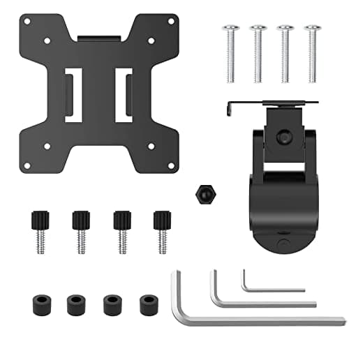 WALI Monitor Pole Mount for Universal Monitor Mounting System, Pole Mount Bracket Fits 1.375”Diameter Pole, Mounting Holes for 75 x 75mm and 100 x 100mm (VES01), Black 6