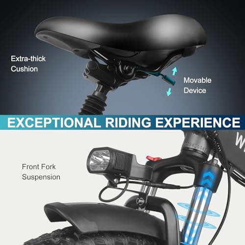 Wildeway Folding Electric Bike for Adults with 750W Motor 32Ah Battery Long Range FW11 Ebike 20 * 3.0 Fat Tire Fodable Adults Electric Bicycle for Men Women City Commuter Delivery 9