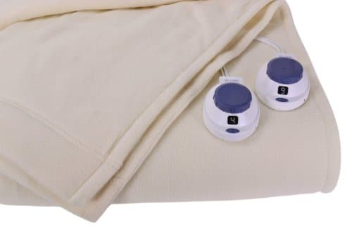 SoftHeat by Perfect Fit | Luxury Micro-Fleece Low-Voltage Electric Heated Blanket (King, Natural) (LVBK-H2-030)