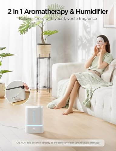 GoveeLife Smart Humidifiers for Bedroom, 4.5L Cool Mist Air Humidifiers with Scent Diffuser & Nightlight, 40H Runtime, Easy to Clean, Quiet Top Fill Ultrasonic Humidifier for Plant, Large Room, Baby 9