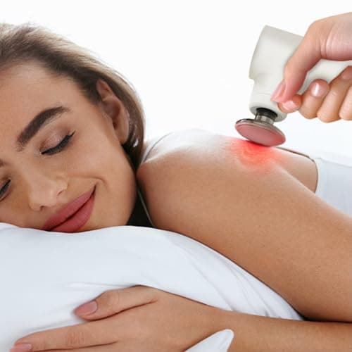 Stellamist Mini Thermal Massage Gun with Heat, Portable Deep Tissue Percussion Massager, Color Silicone Sleeves Travel Size 6