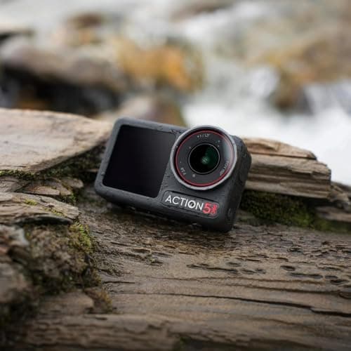 DJI Osmo Action 5 Pro Essential Combo, Waterproof Action Camera with 1/1.3" Sensor, 4K/120fps Video, Subject Tracking, Stabilization, Dual OLED Touchscreens, Ideal for Sports, Vlog 7