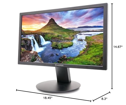 AOPEN By Acer 20E0Q bi 19.5-inch Professional HD+ (1600 x 900) Monitor | 75Hz Refresh Rate | VESA Mountable Eye Protection: BlueLight Filter & Flickerless Technology (1 x HDMI & VGA Port) 9