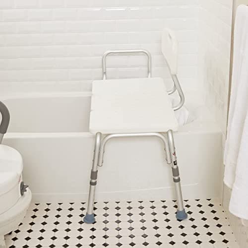 Carex Shower Bench and Shower Chair For Elderly and Disabled with Height Adjustable Legs, Tub Bench Converts to Right or Left Hand Entry, Shower Chair For Bathtub 8