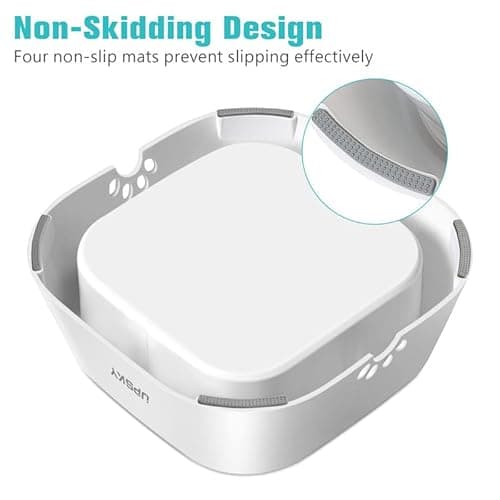 UPSKY No-Spill Pet Water Bowl, Slow Water Feeder, No-Slip Pet Water Dispenser 35oz Feeder Bowl for Dogs and Cats 6