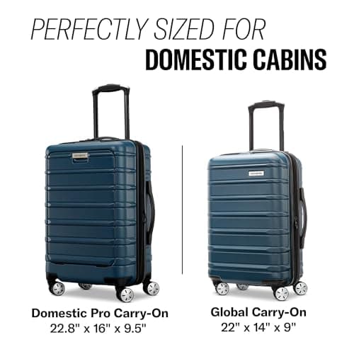 Samsonite Omni 2 Pro Hardside Expandable Luggage with Spinner Wheels, Pro Carry-on, MIDNIGHT BLACK 7