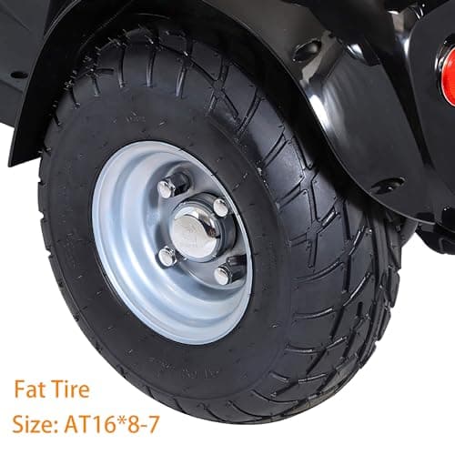 Xmatch Mobility Scooters for Seniors & Adults 600lbs Capacity, Heavy Duty 4-Wheel 3-Speed Electric Powered Wheelchair Device 1000W All Terrain, Elderly-Lockbox Adjustable Seat (DJD Black 1000W) 5