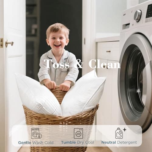 viewstar Bed Pillows Queen Size Set of 2, Hotel Collection, Down Alternative Pillow for Back, Stomach or Side Sleepers, Soft 8