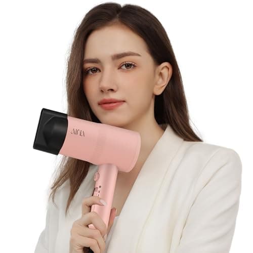 AINA Hair Dryer with Diffuser, Blow Dryer for Women | Advanced Ionic Technology, Ceramic Coating | Cold Shot Features Turbo Heat for Fast Drying and Shine 110V/ALCI (Babe Pink) 7
