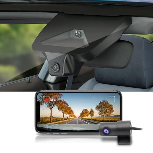 Fitcamx Front 4K+Rear 1080P Dash Cam Adapts for Toyota Camry 2025-2026 Hybrid (HD2-06090), Integrated OEM Look, 2 Way HD Video, Built-in WiFi & APP, Loop Recording, G-Sensor, Easy to Use, 128GB Card