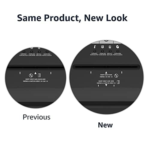 Amazon Basics 15-Sheet Cross Cut Paper Shredder for Home and Office, CD/Credit Card Shredder with 6 Gallon Wastebasket, Black 8