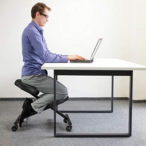 Yaheetech Kneeling Chair Ergonomic Posture Chair for Office Home Standing Work Desk Stool Adjustable Office Chair with Thick Cushion Pad & Flexible Seating Rolling Casters 9