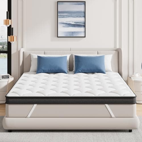 MIGHTYPIGGY 3 Inch Multi-Layer Memory Foam Mattress Topper Full, High Density Gel Foam Bed Toppers with Cooling Pillowtop for Back Pain Relief, Medium Firm Mattress Pad for Comfort Body Support 6