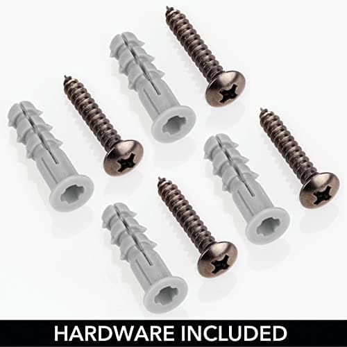 mDesign Metal Towel Shelves – Towel Rack for The Bathroom with 6 Compartments – Practical Bathroom Accessories for Both Large and Small Towels – Bronze 5