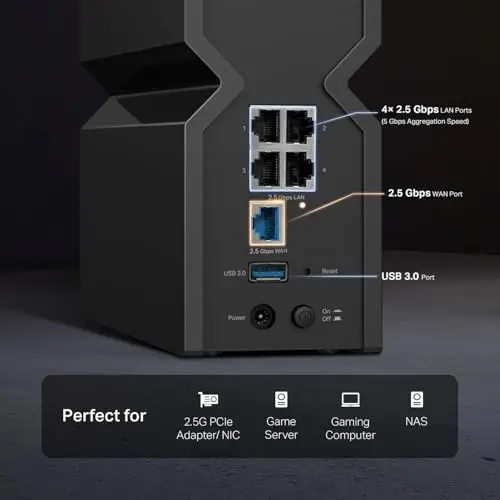 TP-Link Tri-Band BE9300 WiFi 7 Router (Archer BE550) – 6-Stream, Full 2.5G Ports, 6 Internal Antennas, Up to 2,000 sq. ft., EasyMesh Expansion, VPN 7