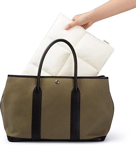 Comfyable Puffy Laptop Sleeve 13 Inch 14 Inch, Quilted Puffer Laptop Carrying Case for Women, Pillow Case Compatible with MacBook Air/Pro M5 M4 M3 M2 Pro/Max 2026, 13" MacBook Neo A18, Rice 6