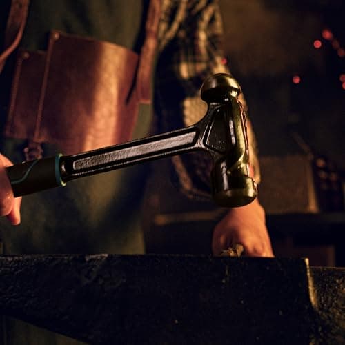 REAL STEEL Ball Peen Hammers 16 Oz Onepiece Forged Steel Ball Pein Hammer 0518, Black 6