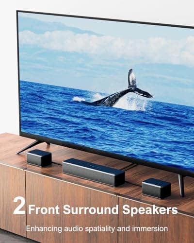 ULTIMEA 7.1 Sound Bars for TV, Virtual Surround Sound System, 410W Peak Power, App Control, Smart TV Soundbar with Wireless Subwoofer, 4 Wired Surround Speakers, Home Theater Sound System, 2025 6