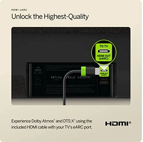 VIZIO 5.1.2 Elevate Sound Bar with Dolby Atmos, 13 Speakers, Wireless Subwoofer, Alexa - 2023 Model, Black 15