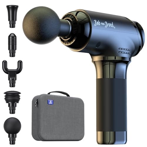 BOB AND BRAD T2 Massage Gun, Deep Tissue Percussion Muscle Massage Gun for Back and Neck, Upgraded 4000 mah Battery, HSA Handheld Electric Back Massager for Athletes Pain Relief FSA Eligible