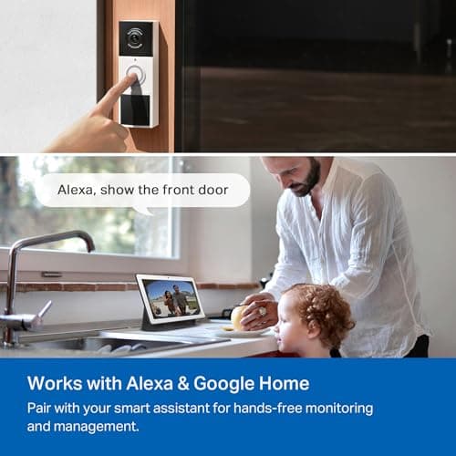 Tapo 2K Wireless Smart Video Doorbell with Chime - 160° Ultra-Wide View,Person Detection, Ring Call, 2-Way Audio, Subscription-Free Local Storage/Optional Cloud, Motion Only Alert, D210 9