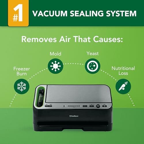 FoodSaver V4400 2-in-1 Vacuum Sealer Machine with Automatic Vacuum Sealer Bag Detection and Starter Kit 2