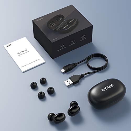 Otium Wireless Earbuds Bluetooth 5.0 Headphones Deep Bass 3D Stero Sound Mini Headsets 40H Total Playtime with Charging Case IPX7 Waterproof Built-in Mic Earphones for Work, Sports, Driving 7