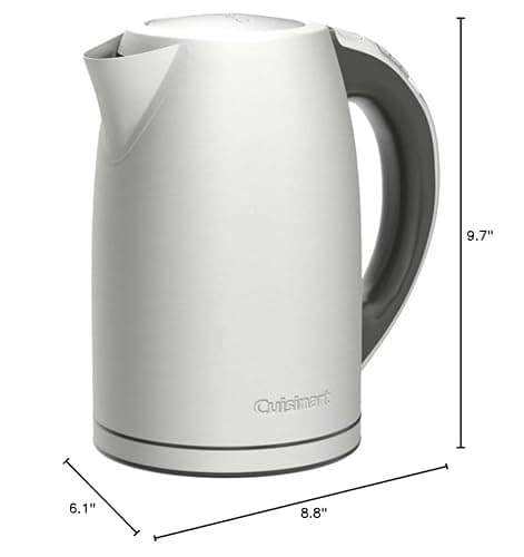 Cuisinart PerfecTemp 1.7-Liter Electric Kettle, Cordless Electric Tea Kettle, 1500W for Fast Heat-Up, 6 Preset Temperatures, 30-Minute Keep Warm, Stay Cool Nonslip Handle, CPK-17P1 9